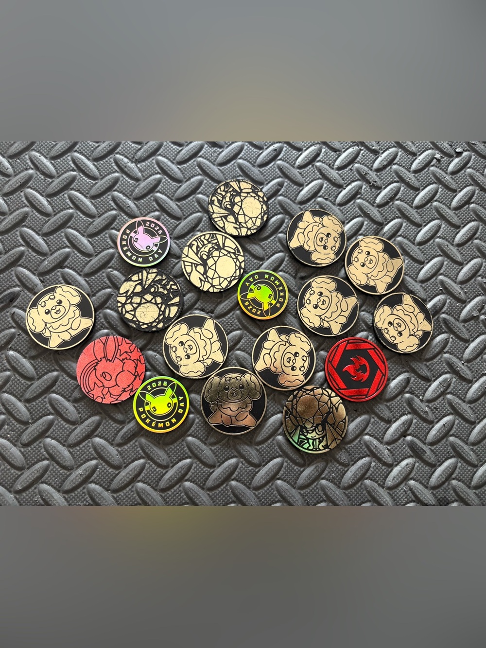 Pokemon trading card tcg coins